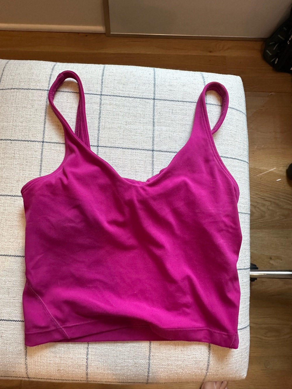 Fuchsia Tank Top - Scoop Neck Strappy Style